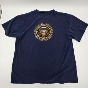 Donald Trump Mike Pence 58th Presidential Inauguration T-Shirt 2017 Navy XL Rare